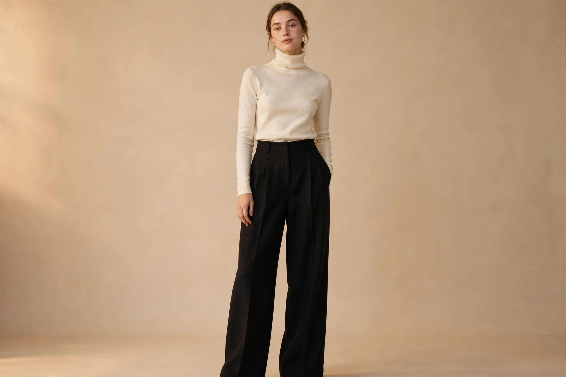 Crisp white button-down shirt capsule wardrobe staple