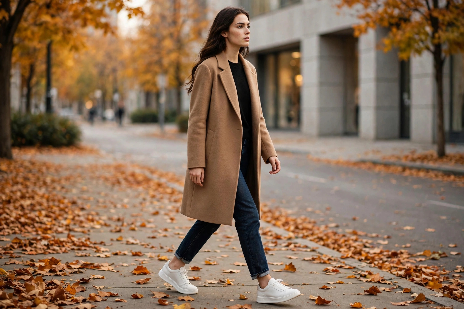 Structured leather tote bag fall capsule