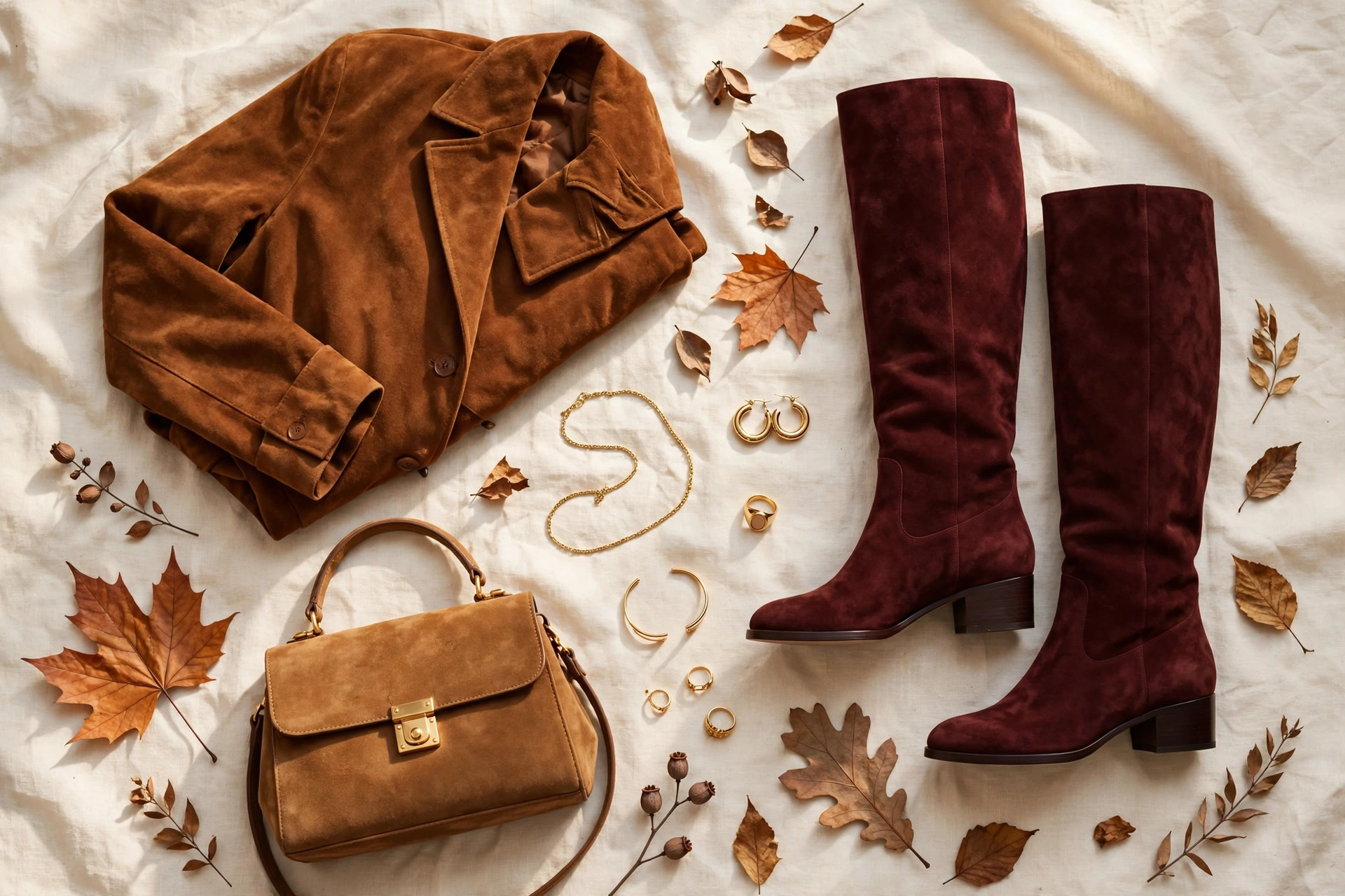 Suede Season: 18 Suede Outfits Fall 2026 (Jackets, Boots, Bags & More)