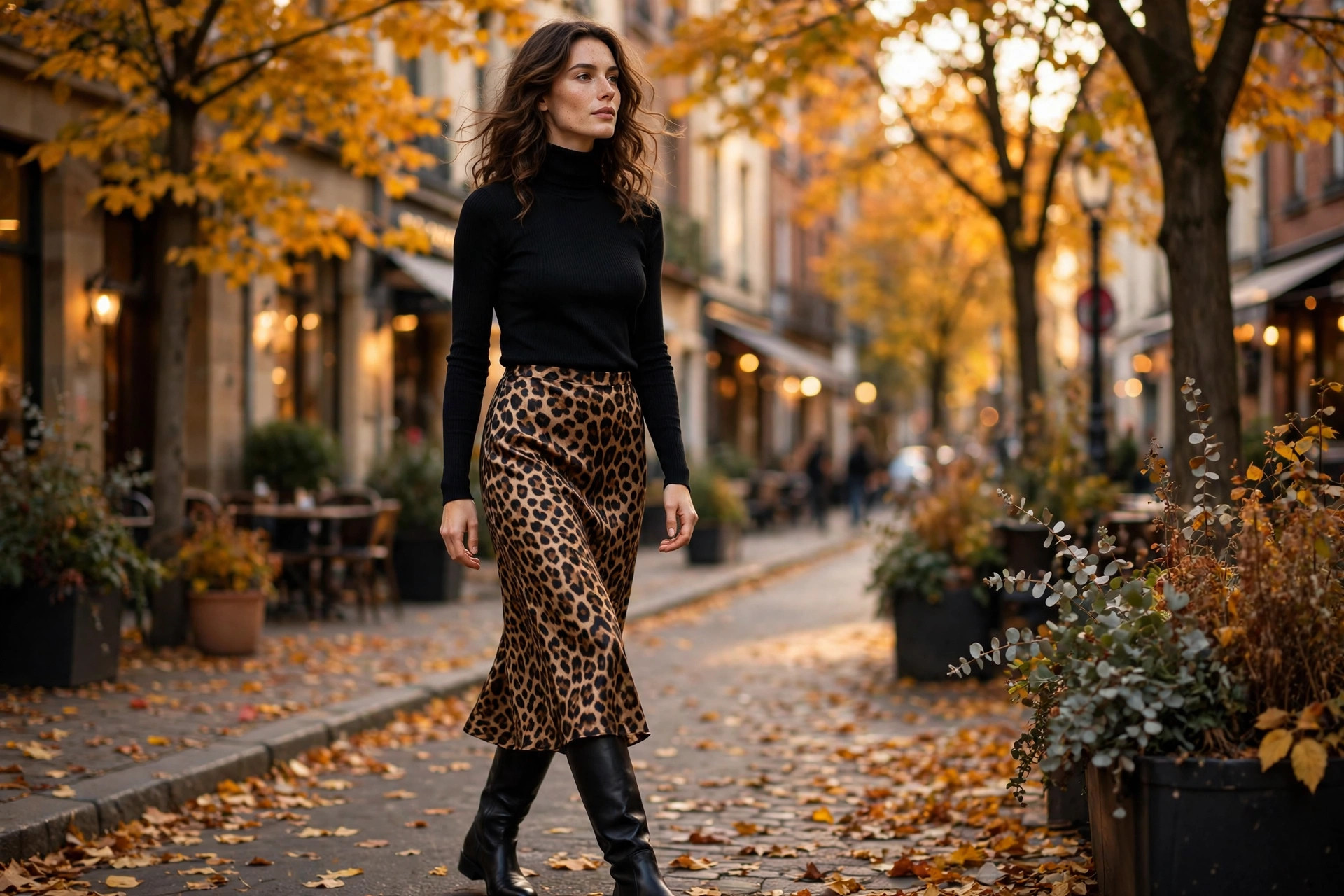 How to wear leopard print blouse