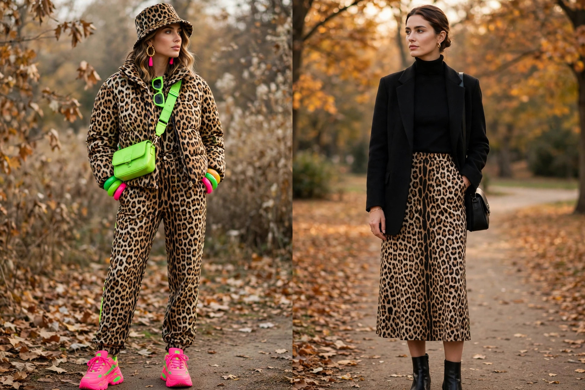 Leopard print proportion guide